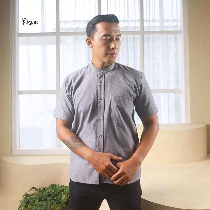 Risum - Nehru Shirt Chambray